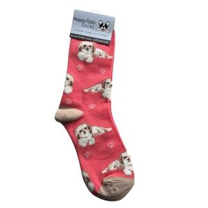 New Happy Tails Shih Tzu unisex socks.